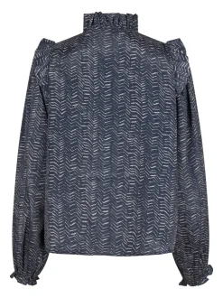 Neo Noir Gemmi Zigzag Duo Blouse< Bluser & Skjorter|Ammevenligt Tøj