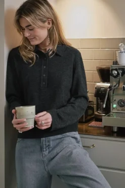 Neo Noir Genea Knit Polo Blouse 163891< Bluser & Skjorter