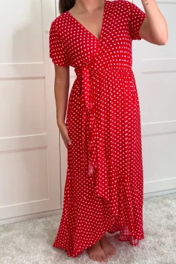 A-bee Ginevra Dot Wrap Dress< Kjoler