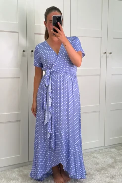 A-bee Ginevra Dot Wrap Dress< Kjoler