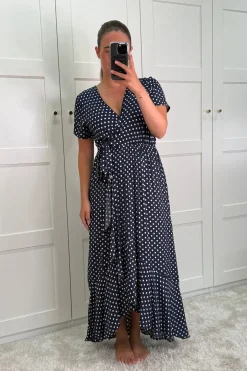 Ginevra Dot Wrap Dress*A-bee Clearance