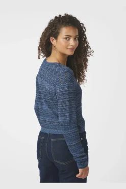 Neo Noir Gini Chevron Knit Cardigan 166461< Cardigans|Ammevenligt Tøj