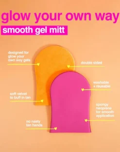 b.tan Glow Your Own Way, Glow So Smooth Tannings Handske< Selvbruner
