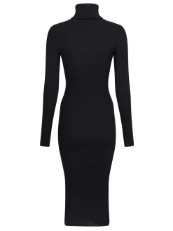 Gold Button Knit Roll Dress*Valentin Studio Clearance