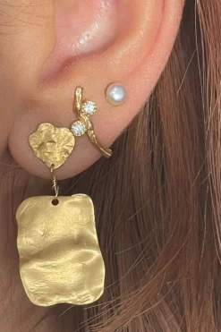 Stine A Goldenenen Reflection Earring< Øreringe