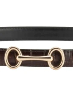 Plissé Copenhagen Grace Croco Belt 70-820-631< Bælter