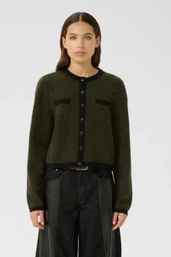 Gzalpha Ls Contrast Cardigan 10910459*Gestuz Outlet