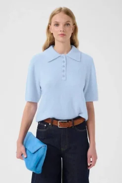 Gestuz Gzalpha Ss Polo Pullover 10910852< Strik|Bluser & Skjorter