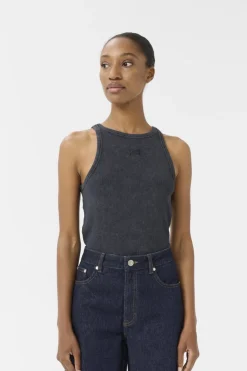 Gestuz Gzdrew Washed Logo Tank 10910365< T-Shirts & Toppe