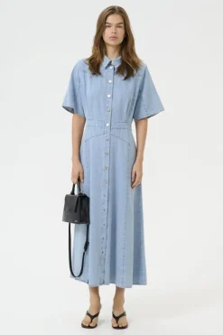 Gestuz Gzsauda Ss Long Dress 10910194< Kjoler|Ammevenligt Tøj