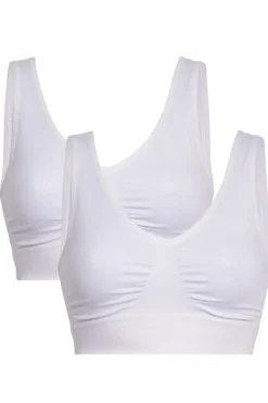 Soft basic Haily Bra top wide strap 2 pak< Nattøj & Lingeri