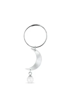 Jane Kønig Half Moon Creole with pearl< Øreringe