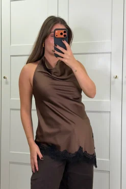 Dear Molly Halterneck Lace< T-Shirts & Toppe