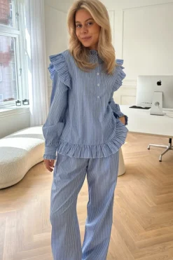 BYIC Hannah Pants White Stripes< Bukser, Jeans & Leggings