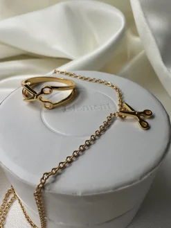 Happy Scissors Necklace*Mellow Moon