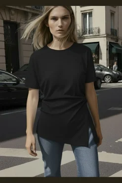 Hdmadison Draped Ss Tee 32000038*Hypedrop Hot