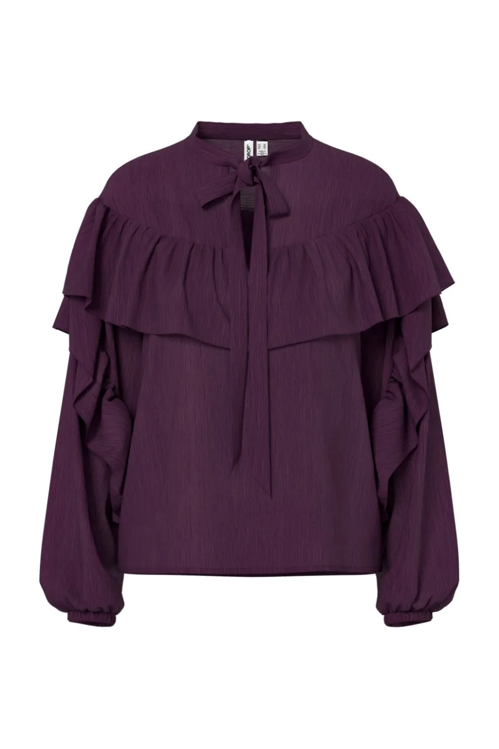 Hdmelisa Ruffle Ls Blouse 32000021*Hypedrop Outlet