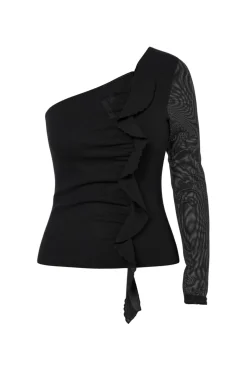 Hypedrop Hdpatricia Mesh One-Shoulder Top 32000162< T-Shirts & Toppe