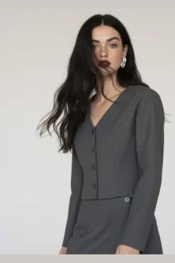 Hypedrop Hdpaula V-Neck Blazer 32000140< Blazere