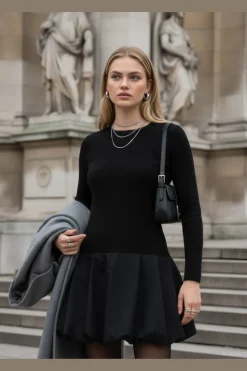 Hdtanvi Ls Dropwaist Dress 32000304*Hypedrop Hot