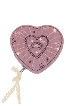 Maanesten Heart Jewelry Box Purple Theatre Magic< Smykkeskrin