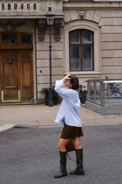 Neo Noir Hemie Imitated Suede Skirt 165112< Nederdele