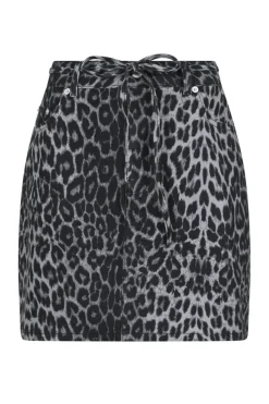 Henrietta Leopard Skirt*Neo Noir Clearance