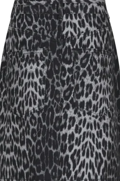 Henrietta Leopard Skirt*Neo Noir Clearance