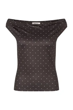 Modström Himamd Print Off-Shoulder Top 59321< T-Shirts & Toppe