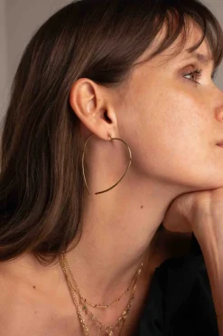 Hoop Earrings Aona Bs1493e0580*Mellow Moon Hot