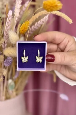 Mellow Moon Hyacint Earring< Øreringe