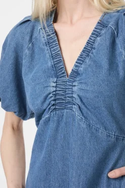 Illana Denim Dress 165931*Neo Noir Online