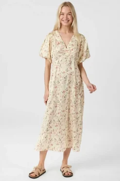 Neo Noir Illana Flower Print Dress 165121< Kjoler