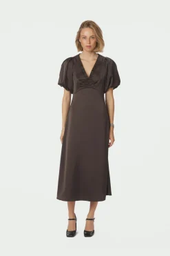 Neo Noir Illana Heavy Sateen Dress 162521< Kjoler