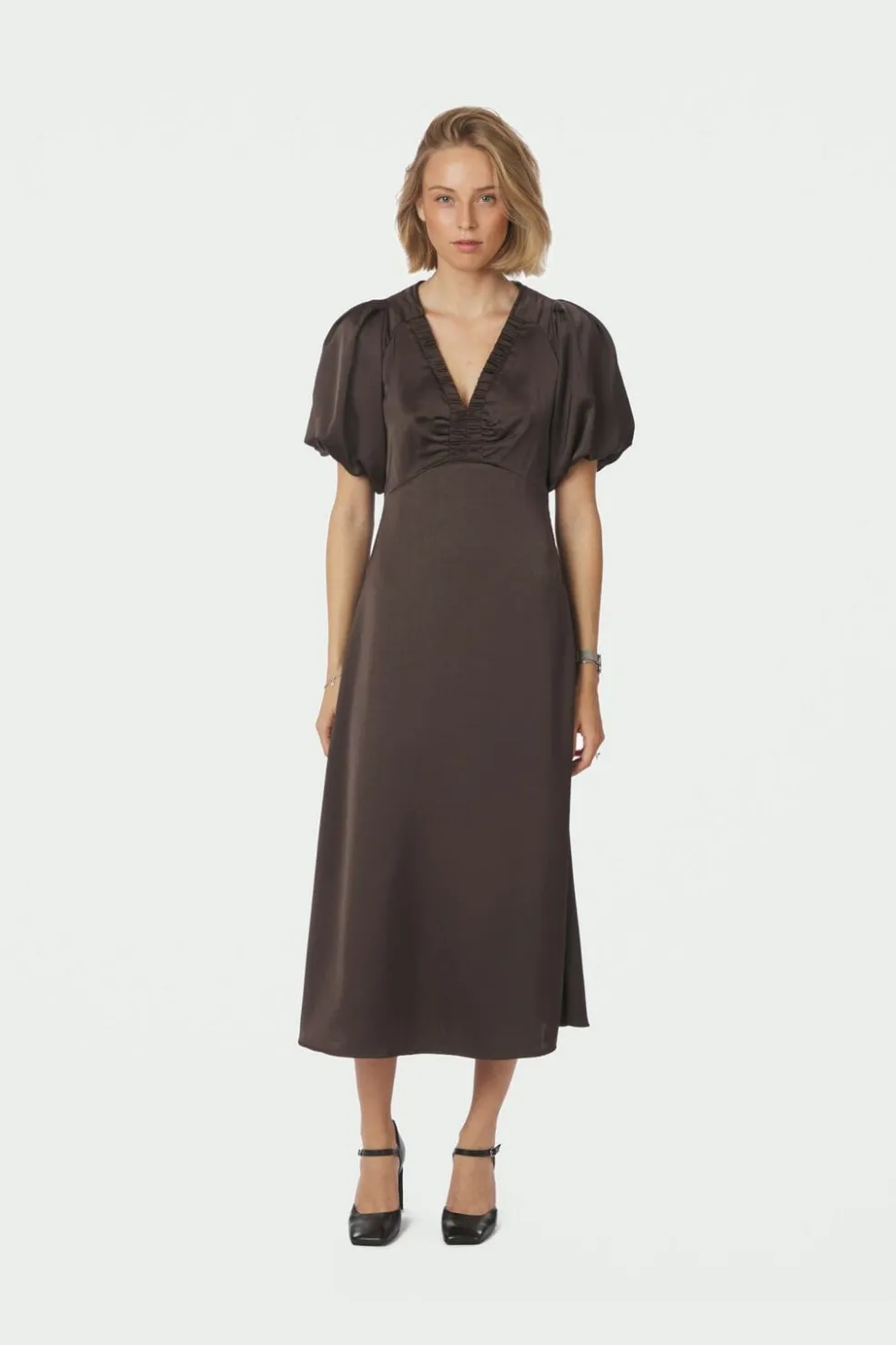 Neo Noir Illana Heavy Sateen Dress 162521< Kjoler