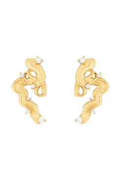 House Of Vincent Impasto Swirl Earrings VJ242-UEG< Øreringe
