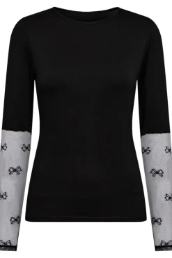 Liberte Isa-Ls-Lace-Sleeve-Blouse< Bluser & Skjorter