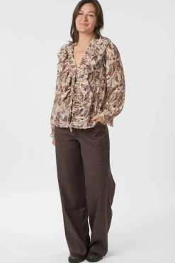 Ivey Art Paisely Blouse 166688*Neo Noir Clearance