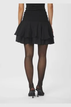 Neo Noir Janie Frill Skirt 167071< Nederdele