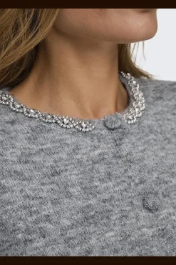 alva Life 2/4 Embel Cardigan Knt*JDY Hot