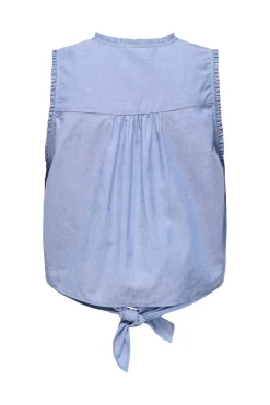 bella S/L Emb Knot Shirt*JDY Hot