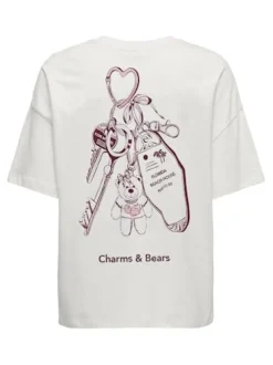 JDY carla Front/Back Print T-Shirt< T-Shirts & Toppe