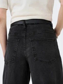 JDY felina-Fina Wide Blk Jeansdnm< Bukser, Jeans & Leggings