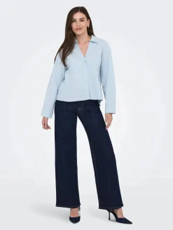 JDY felina-Fina Wide Rinse Jnsdnm< Bukser, Jeans & Leggings