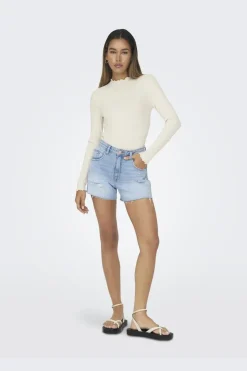 JDY fransiska Life L/S Hi-Nck Top Jr< Bluser & Skjorter