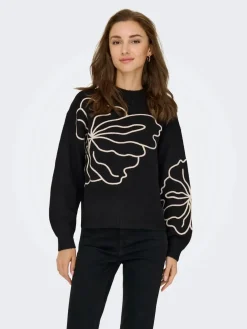 jella L/S Flower Pullover Knt*JDY Clearance