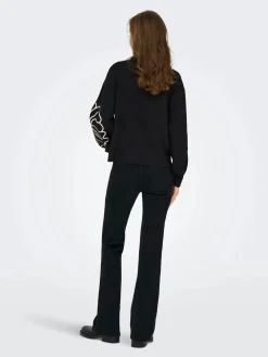 jella L/S Flower Pullover Knt*JDY Clearance