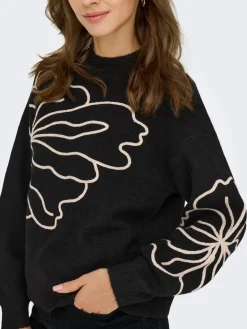 jella L/S Flower Pullover Knt*JDY Clearance