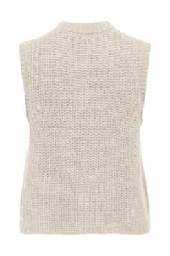 JDY mabel S/L O-Neck Button Vest Knt< Overtøj & Jakker
