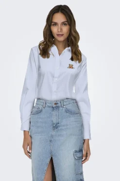 JDY mio L/S Embroidery Shirt< Bluser & Skjorter|Ammevenligt Tøj